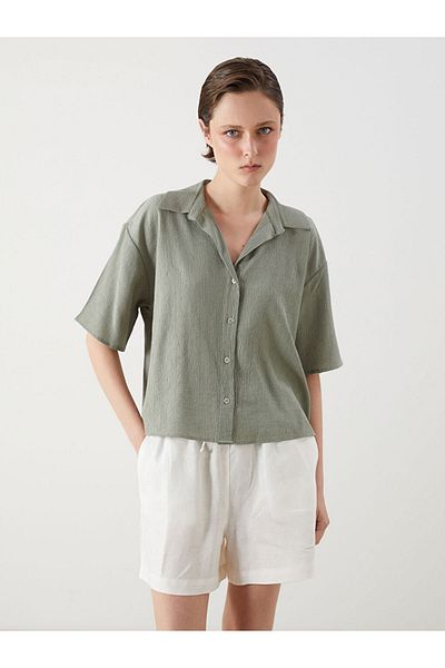 LC Waikiki Quality Parts from Celebi Store |   Pink Textured Women's Shirt