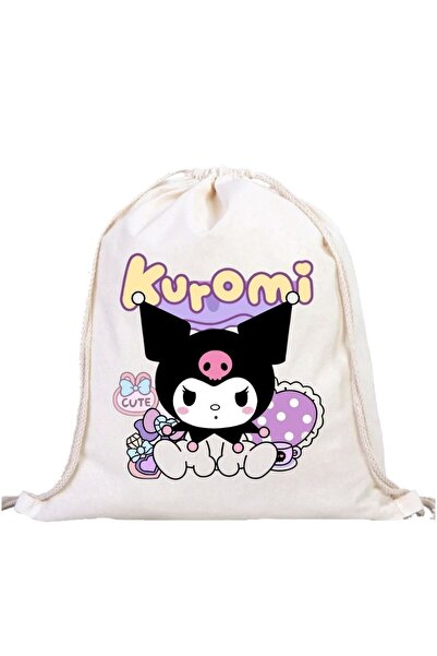 ÇANTA Sweet Rebel - Kuromi Patterned Drawstring Backpack