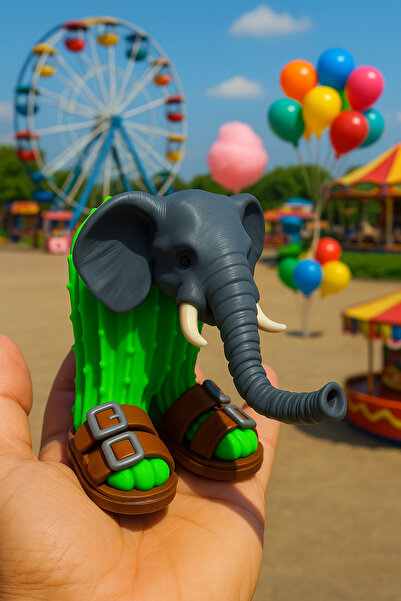 hamzam مجسم ليريلي لاريلا مع رأس خرطوم متحرك: مجموعة Brainrot Tung Tung Sahur