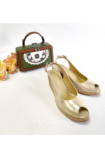 Of&Off Women's Genuine Leather Sandals
