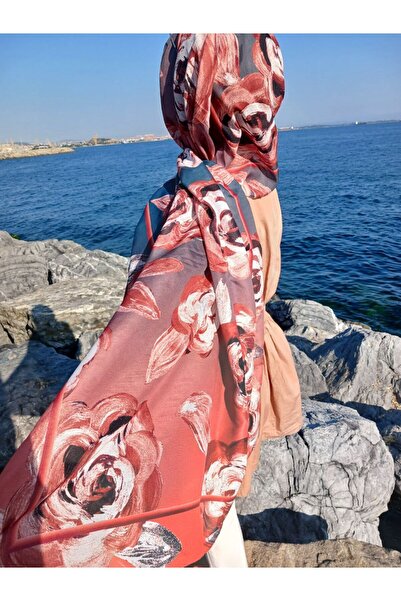 Nilbutik Βαμβακερό σάλι με λουλουδάτο σχέδιο