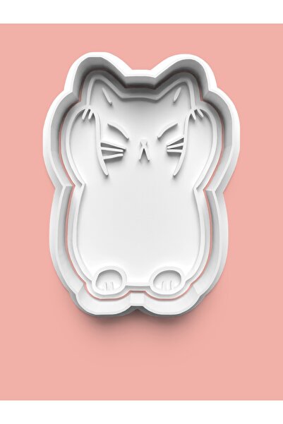 AKTASTORE قالب كوكيز على شكل قطة لطيفة وقالب عجينة السكر