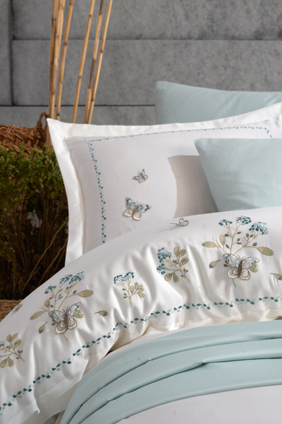 MARİBOR Ativa - 100% Cotton Satin Duvet Cover Set - Premium Series