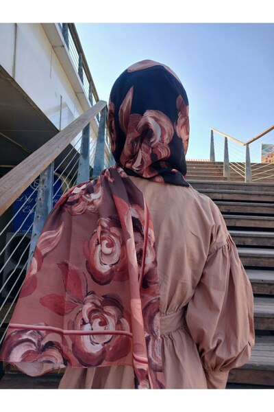 Nilbutik Βαμβακερό σάλι με λουλουδάτο σχέδιο