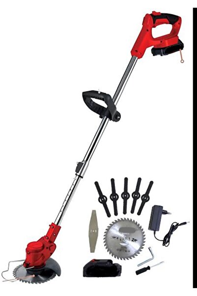 zamir hirdavat 48 V 6 Amp Çift Akülü Ot Çim Çalı Biçme Tırpanı