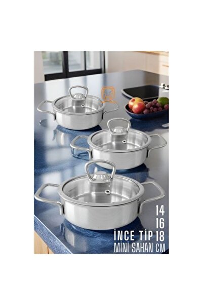 toyigoo Hsnet Sahan Tencere Mini Midi Maxi 3'Lü Set - Tygo6116-1586