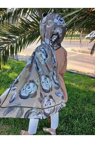 Nilbutik Flower Pattern Cotton Shawl