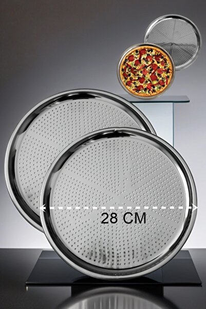 toyigoo Hsnet Lahmacun Pizza Pide Baking Tray 28 cm Set of 2 - Tygo7325-5971