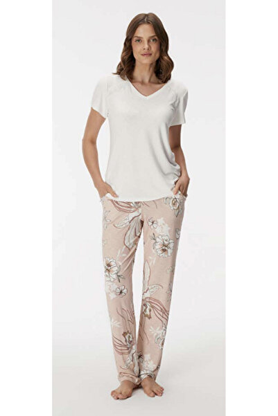 NightLove طقم بيجامة نسائي من Anıl Dianthus 11396