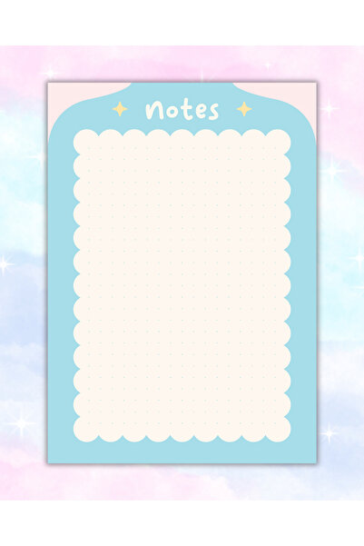 Elvina Paper Renkli Not Kağıdı, A6 Boyut, Memopad, To Do List, Bloknot, Planl...