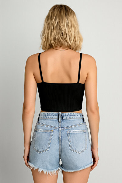 Salvia Dione Γυναικείο Crop – Ζαρτιέρες, εύκαμπτο ραβδωτό και κατάλληλο για καθημερινά συνδυασμούς