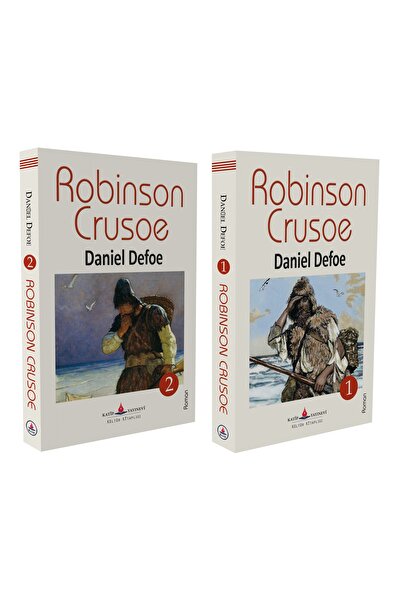 Katip Yayınevi Kültür Kitaplığı Robinson Crusoe (2 Cilt -600 Sayfa - Tam Metin)