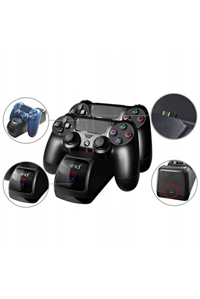 OEM Dual Charging Station for PlayStation4 Controllers, USB Port, LED Indicators