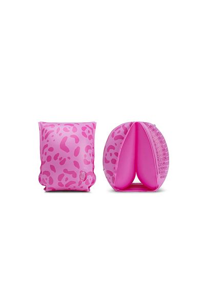 Swim Essentials Pink Leopard Inflatable Swimming Arm