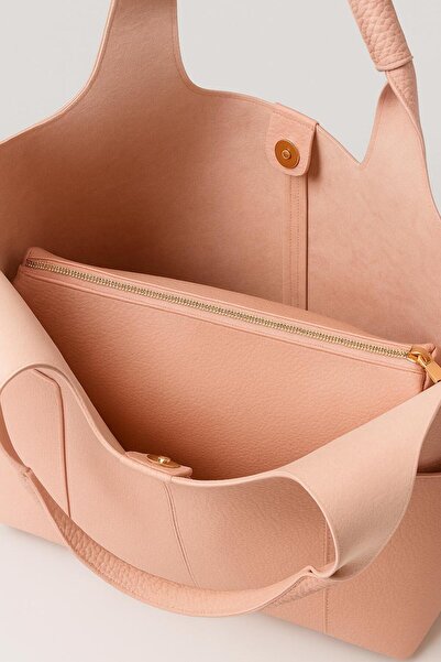 Timeless Premium Deri Görünümlü Çok Gözlü Kadın Omuz ve El Çantası (Cüzdan Hediyeli)