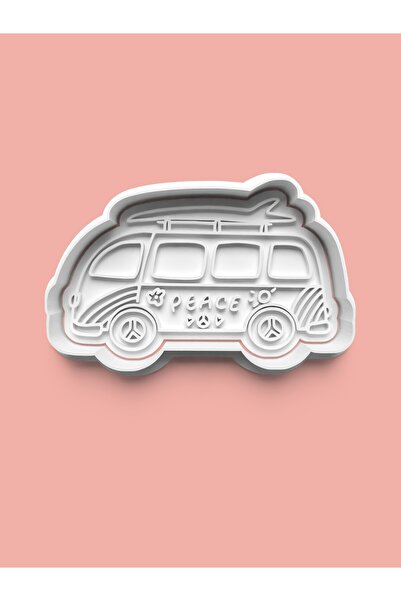 AKTASTORE قالب بسكويت على شكل حافلة صغيرة للسفر وقالب عجينة السكر