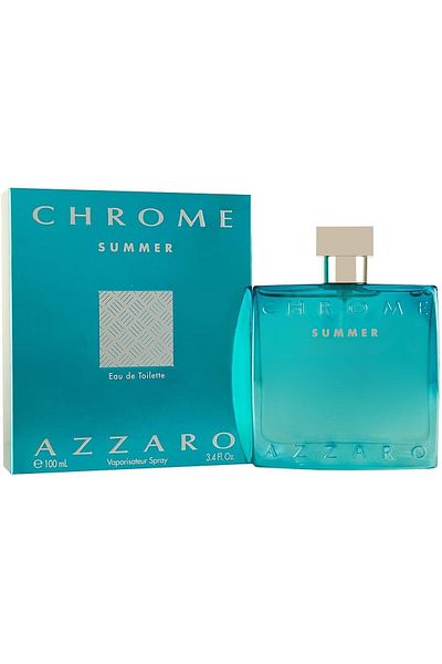 Azzaro Chrome Summer for Men - Eau de Toilette, 100 ml, 10.93 oz