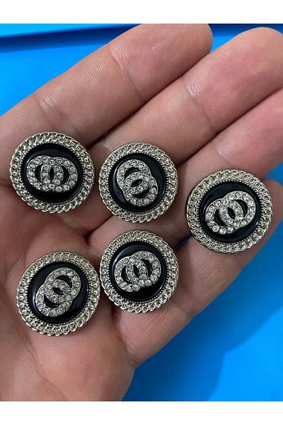 Ekvator 5Pcs 36 Size Silver Color Stone Cord