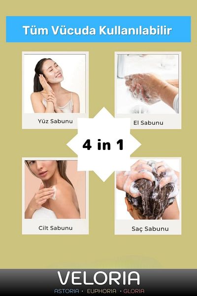 Veloria Premium Series 100% Natural Organic Face Hair Body Skin Balancing Beautifully Scented Bath Soap 5 Pieces