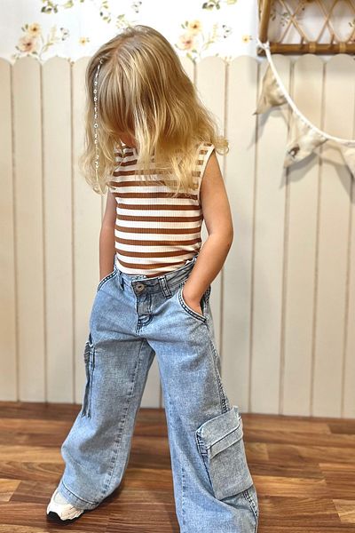 miabambim Cargo Pocket Jeans
