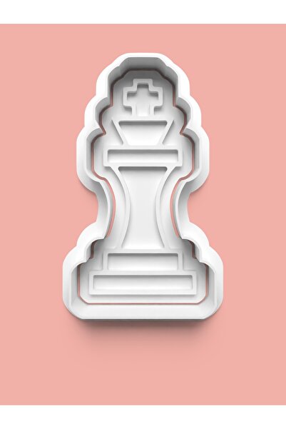 AKTASTORE Chess King Piece Figure Cookie Mold and Sugar Dough Mold 0205-3
