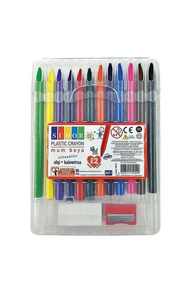 Südor 12'Li Crayon Plastic Boxed