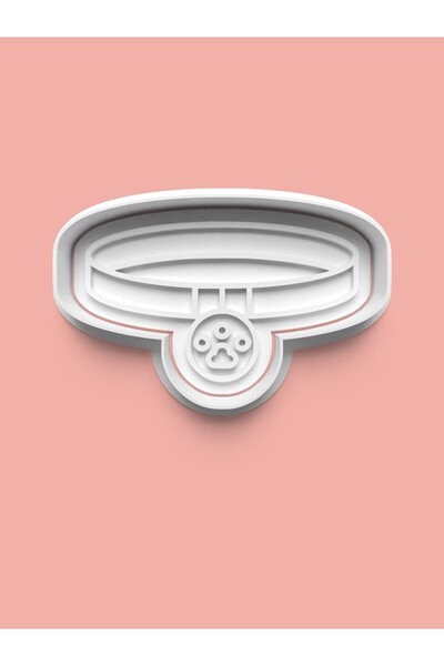 AKTASTORE قالب كوكيز طوق الكلب وقالب عجينة السكر