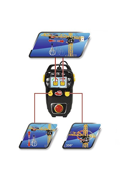 OMZ Kız Çocuk Oyuncak Dickie Hareketli Mega Vinç Kule 120cm Erkek Çocuk Oyuncak Eğitici Oyuncaklar