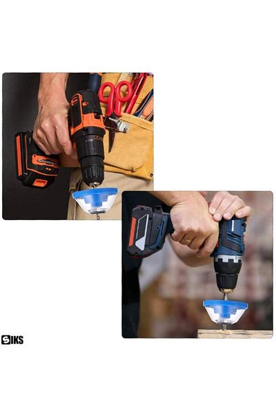 SIKS Dust Collector Adapter Set For Drill, For Drilling Machines, Adjustable, 4-10mm, ABS