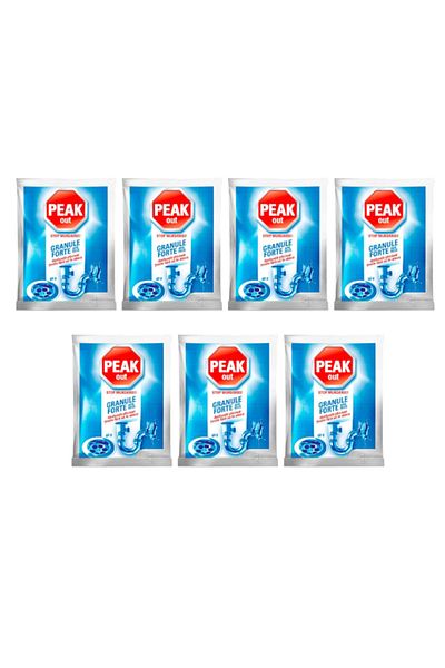 Eureka Pack of 7 X Strong Granules for Unclogging Pipes Peak Out Cold Water, 60g