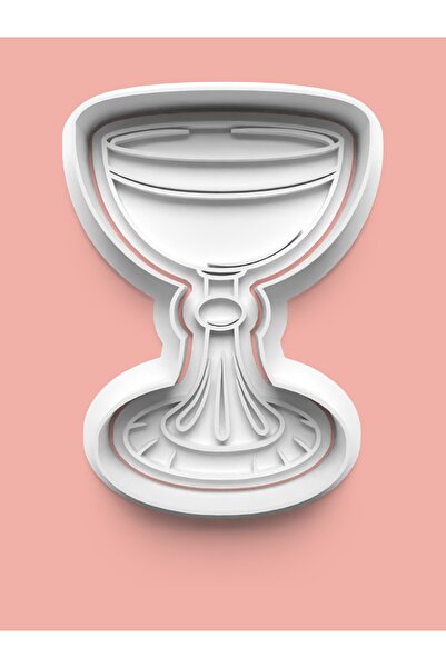 AKTASTORE قالب كوكيز على شكل كأس وقالب عجينة السكر