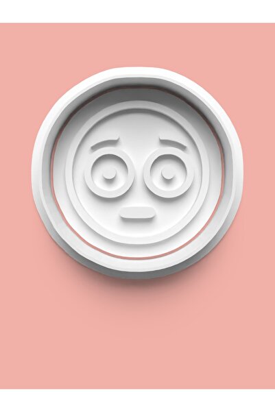 AKTASTORE قالب كوكيز على شكل رموز تعبيرية وقالب عجينة السكر 0018-1