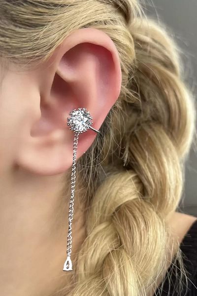 Mutenaura Luxury Imported Ear Cuff with Stone Detail