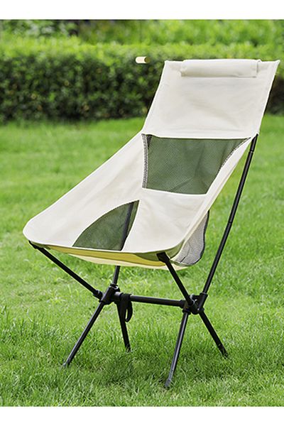 sharpdo Camping Chair Portable Folding Chairs with Storage Bag High Back Oxford Cloth Portable Chair