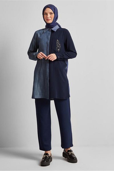 Alvina Shirt Collar Tunic 45558