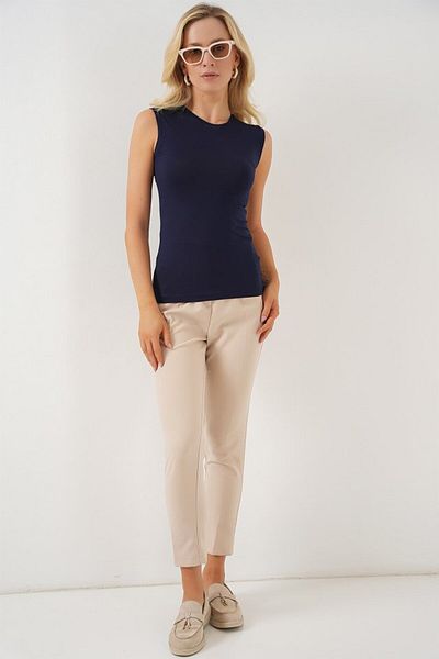 TUA MODA Tua Moda Sleeveless Body 4347 - Navy Blue