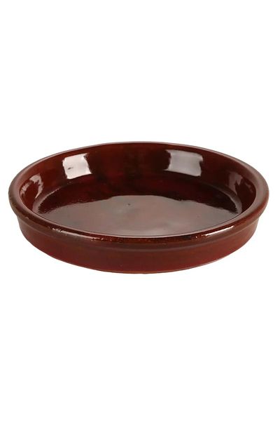 Own Shanghai Glazed Ceramic Plant Saucer (40 cm, Red)