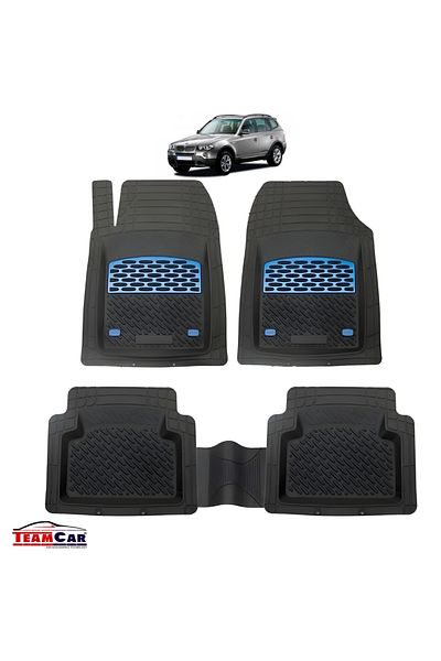 TEAMCAR Covorase Auto ® Tip Tăvită Pentru Bmw X3 E83 2003-2010, Blue
