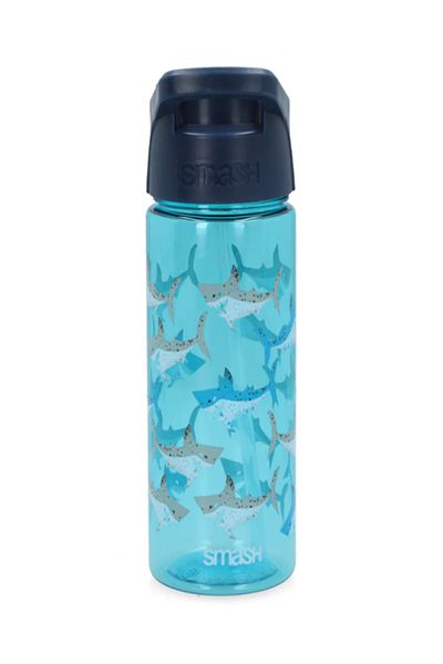 Smash Whale Printed BPA-Free Plastic Durable Water Bottle Blue 450ml