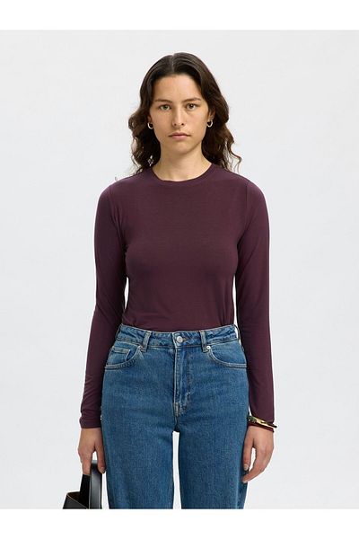 SELECTED Langarmshirt Basic