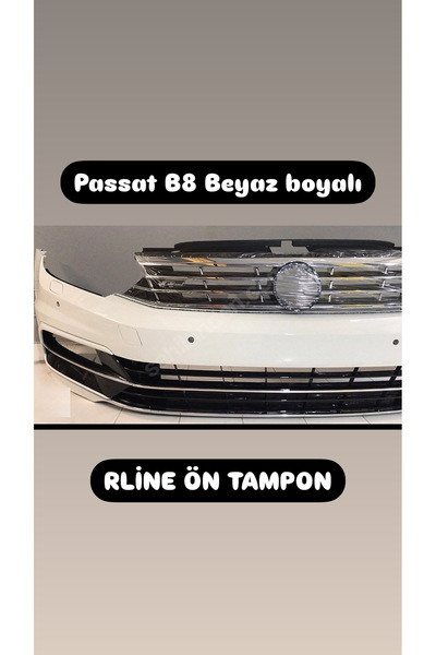 Bosch passat b8 beyaz boyalı rline ön tampon B8 RLİNE ÖN TAMPON LC9A