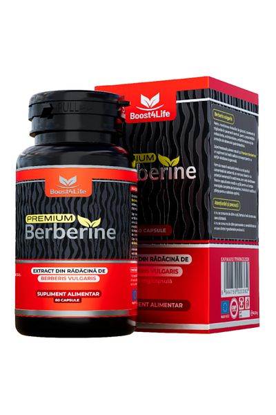 Boost4Life Berberină premium, 600 mg, 60 capsule, Boost4Life