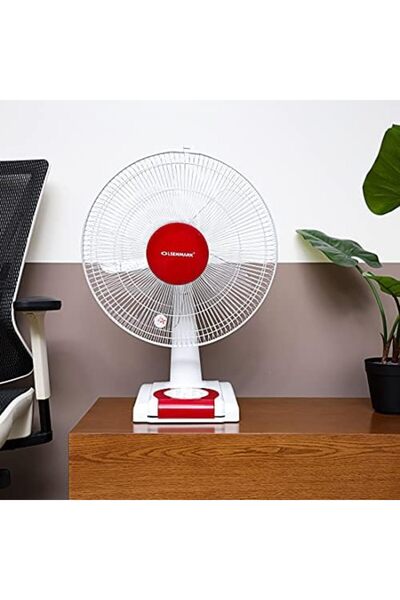 Olsenmark 16" Powerful Table Fan With 3-speed Settings And 60-min Timer