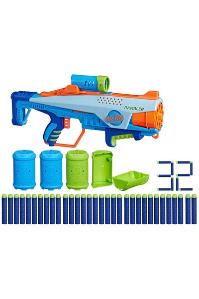 Hasbro Nerf Elite Junior Rookie Blaster with 32 projectiles