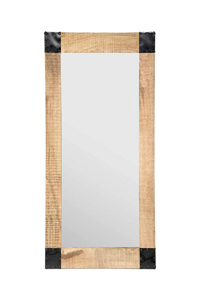 Five Simply Smart مرآة حائط مستطيلة الشكل من خشب المانجو سيلاس