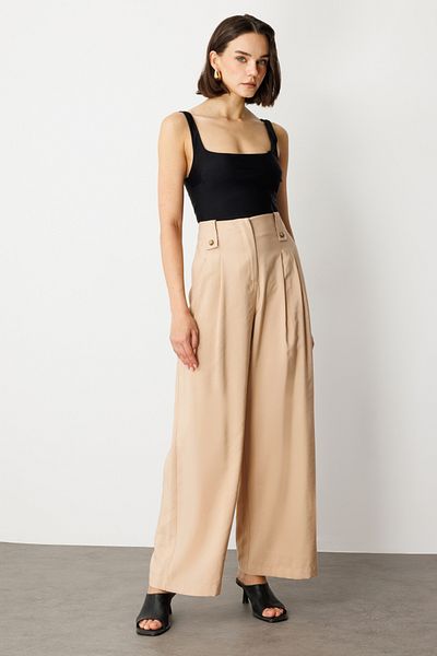 Ekol Pleated Wide Leg Trousers