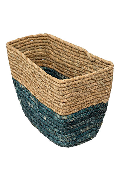 Five Simply Smart سلة غسيل مستطيلة بلونين للتخزين ومغطاة بالبقسماط