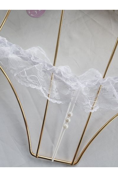 G&H UNDERWEAR String Thong Panties with Pearls