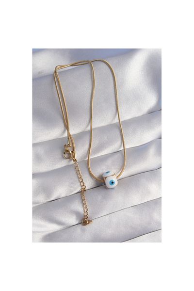 Skygo 316L Steel Gold Color Enamel Evil Eye Model Necklace - Tj-Bko8757