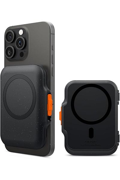 Spigen Spigen Tintap (MagFit+) Magnetic Card Holder 5-6 cards compatible with iPhone 16/15/14/13/12 Black
